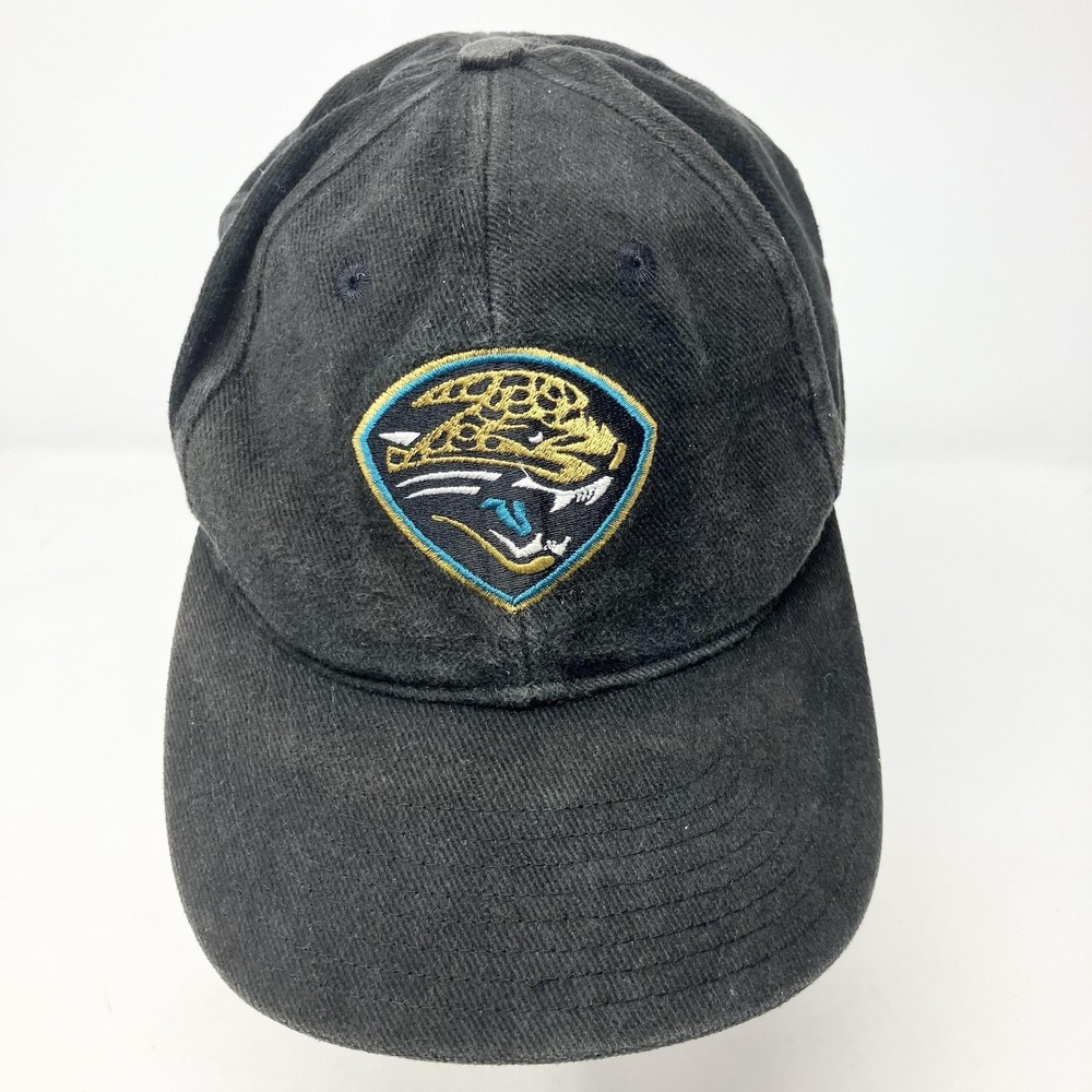 Vintage Jacksonville Jaguars Hat Cap Snap Back Mens One Size Black NFL Nike‎ 90s